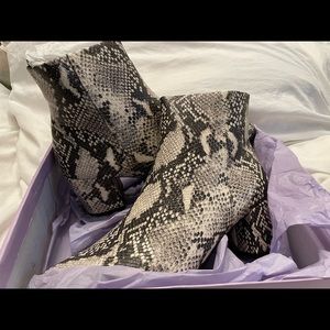 Brand New, Never Worn Madden Girl Snakeskin Boots